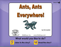 Letter A story book