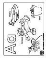 letter A coloring