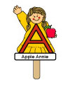 Letter A puppet craft