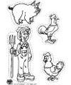 farm coloring page