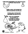 Fruits And Vegetables Preschool And Kindergarten Activities