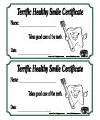 terrific teeth certificate