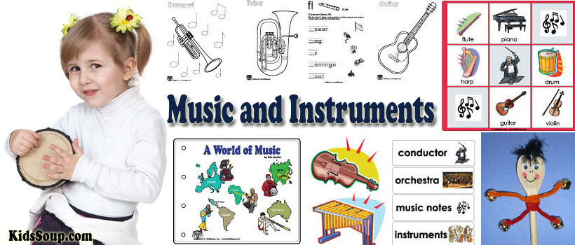 Instruments Coloring Book: Creative Musical Instruments Coloring Book For Kids  Ages (4 -8) (Paperback)