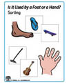 Hands and Feet preschool and kindergarten activities