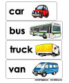 Transportation and bus preschool and kindergarten activities