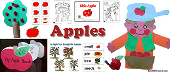 Preschool Apples activities and crafts