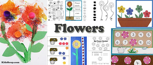 Flowers and Plants activities for preschool and kindergarten
