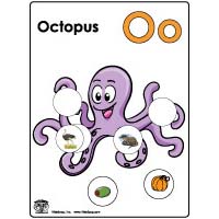 o for octopus preschool and kindergarten game