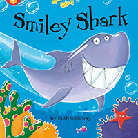 Smiley shark picture book for children 