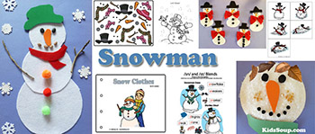 Snowman theme and preschool activities