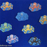 Octopus Felt Story Colors Preschool Activity