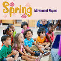 Spring Movement rhyme preschool activity