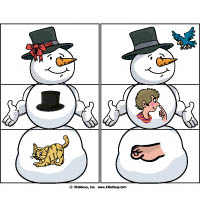 Stanley the Snowman Rhyming preschool activity and printables