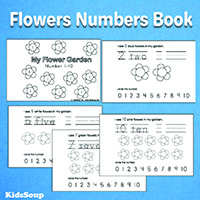 My Flowers Numbers Book - Numbers writing