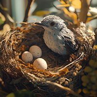 Birds Making Nests in Spring preschool science lesson plan