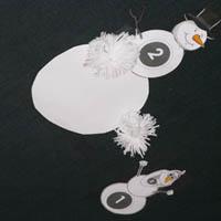 Snowman Snowball Fight preschool movement activity