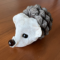 Pinecone Hedgehog craft