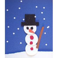 Snowman Circle preschool craft and artwork