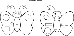 complete-butterlfy-same-worksheet.jpg | KidsSoup Resource Library