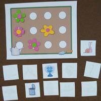 Flower rhyming activity preschool and kindergarten