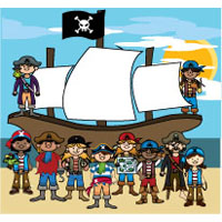 Pirates Preschool and Kindergarten Activities, Crafts, and Games | KidsSoup