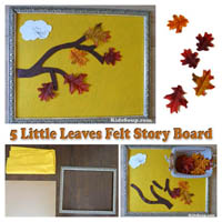 retell finger 5 and Preschool Activities Fall, Autumn, Leaves and Crafts