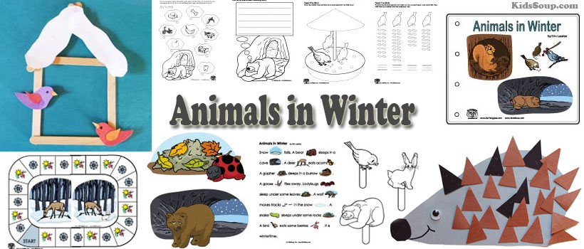 animals in winter preschool activities lessons and printables kidssoup 