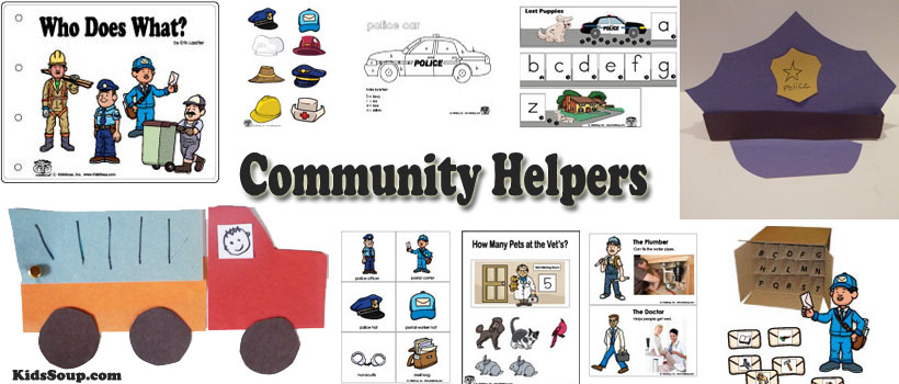 Community Helpers Preschool Activities, Crafts, Lessons, and Printables