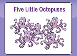 Five little Octopuses Emergent Reader 