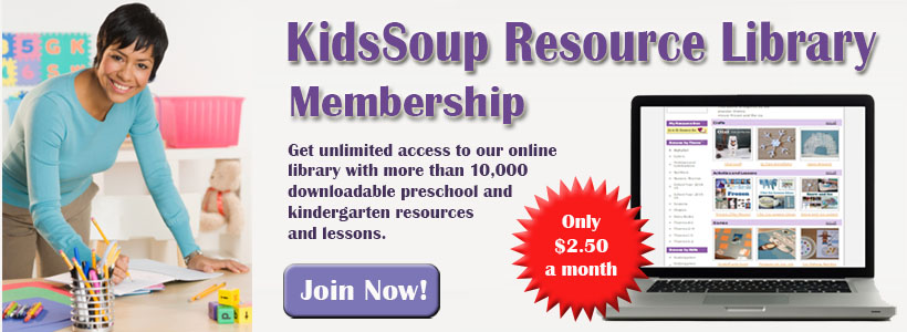 KidsSoup Resource Library Preschool activities and crafts