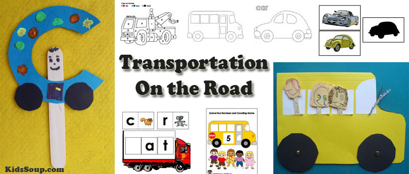 preschool transportation crafts activities lessons games and printables kidssoup