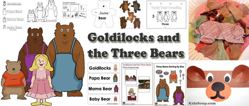 Goldilocks And The Three Bears Activities For Toddlers
