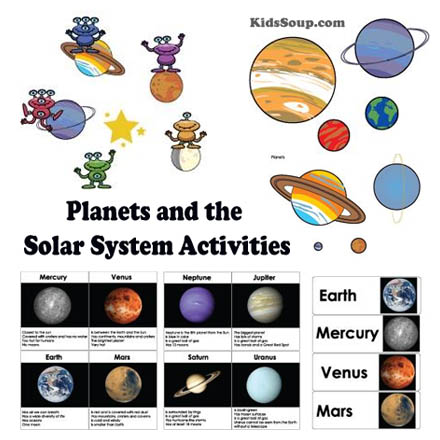 pre k solar system printables