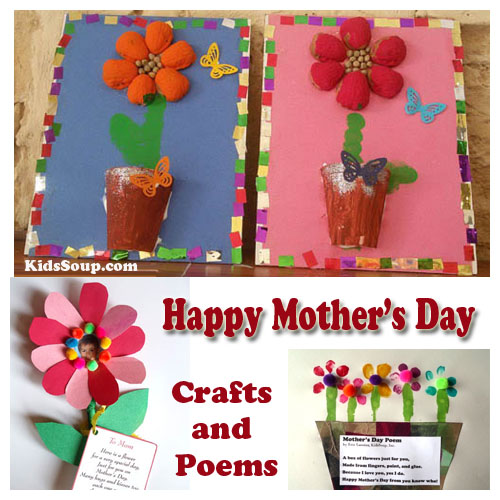 Mother's Day Preschool Crafts, Artworks 