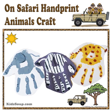 handprint art animals