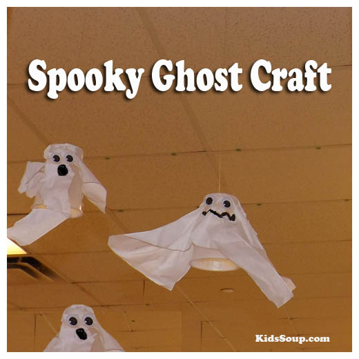 Spooky Ghost Preschool Craft, Snack, and Rhyme | KidsSoup